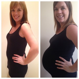 6 weeks and 35 weeks pregnant comparison