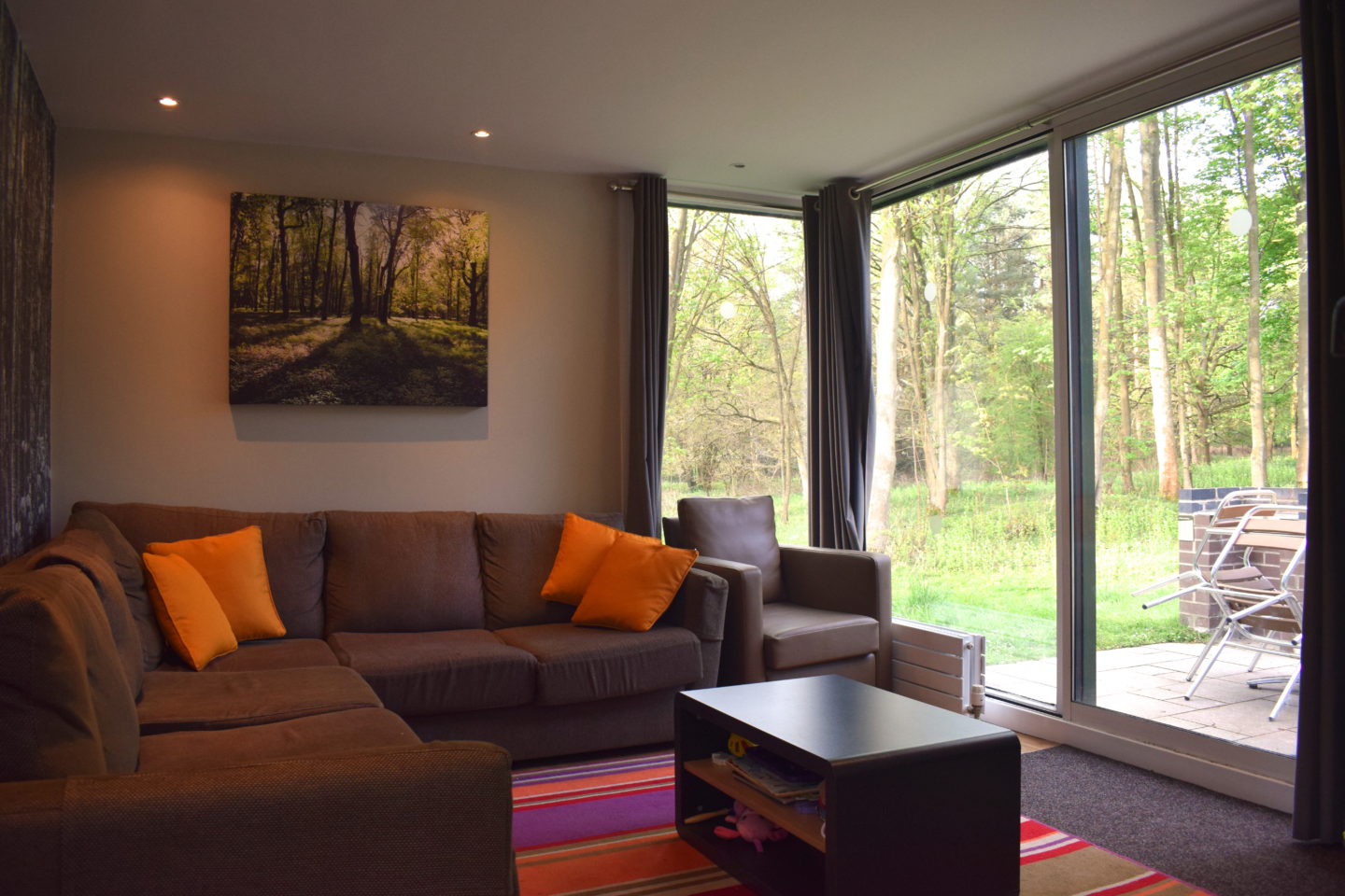 lounge in 3 bed new woodland lodge Center Parcs Elveden Forest